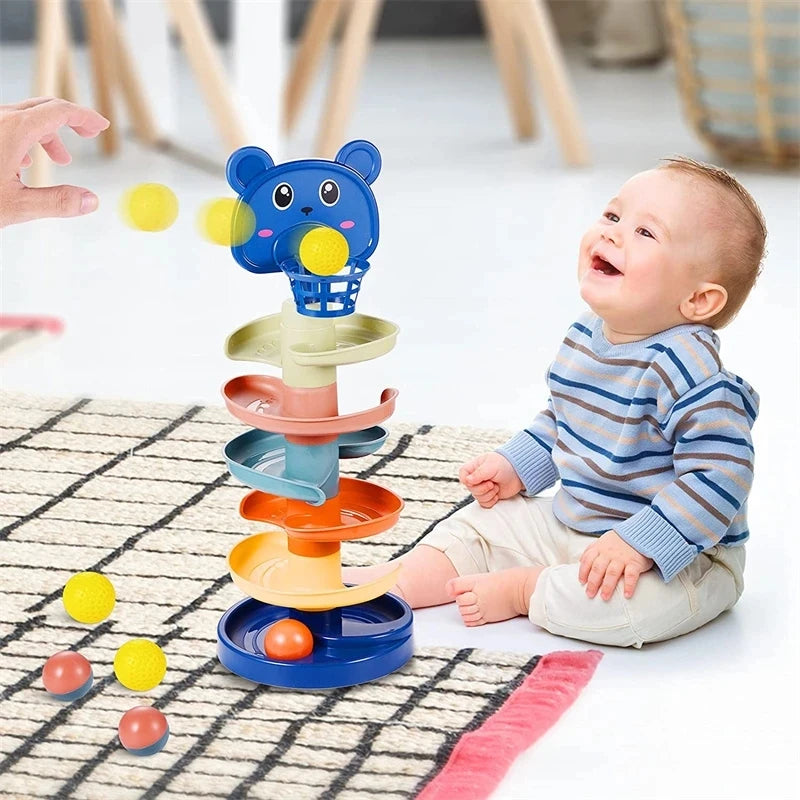 Brinquedo Montessori para Bebês Bola Rolante