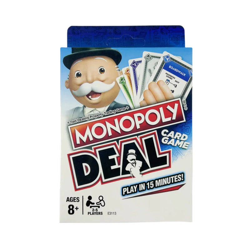 Monopoly Deal Jogo de cartas com dicas rápidas para famílias