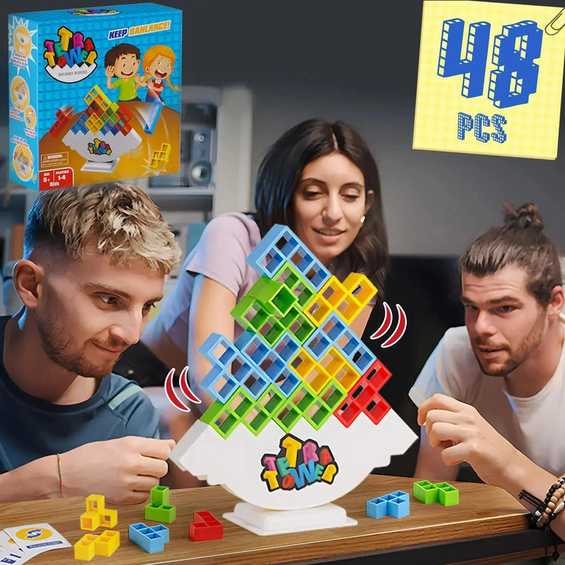 Quebra-cabeças Tetra Tower Fun Balance Stacking Building Blocks