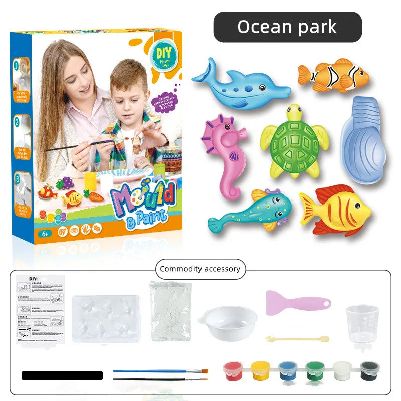Kit de pintura de gesso para crianças