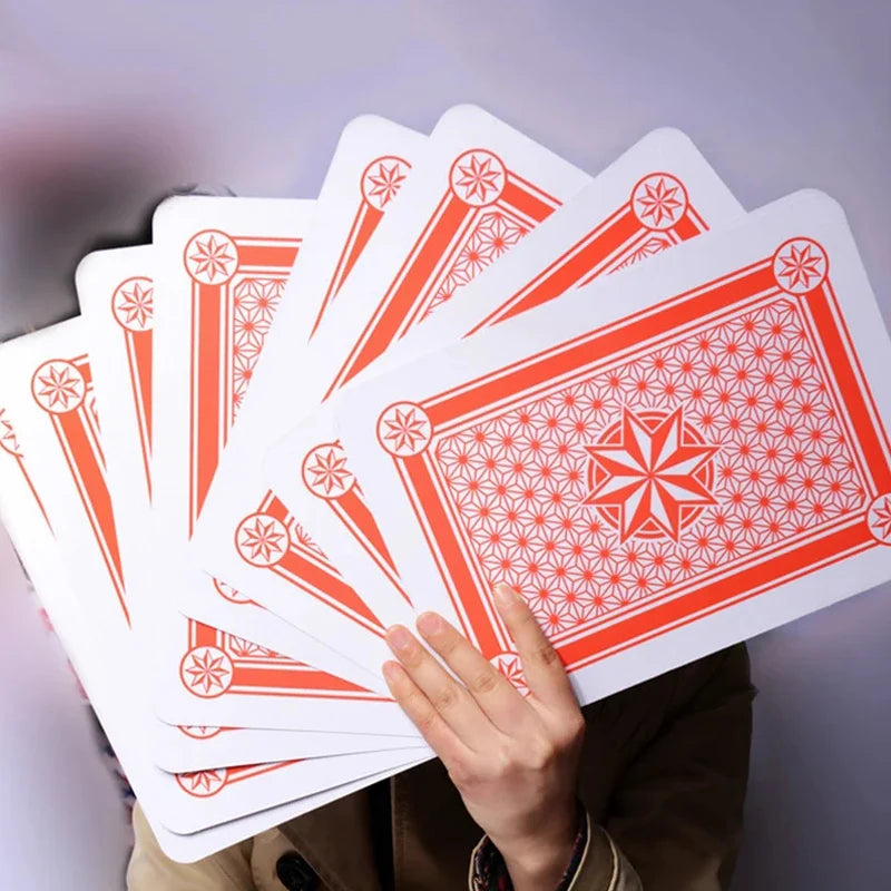 Cartas de pôquer grandes, 4 vezes maiores, para adultos e crianças