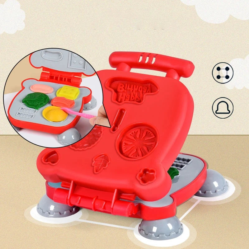 Brinquedo de argila colorida 3D para crianças