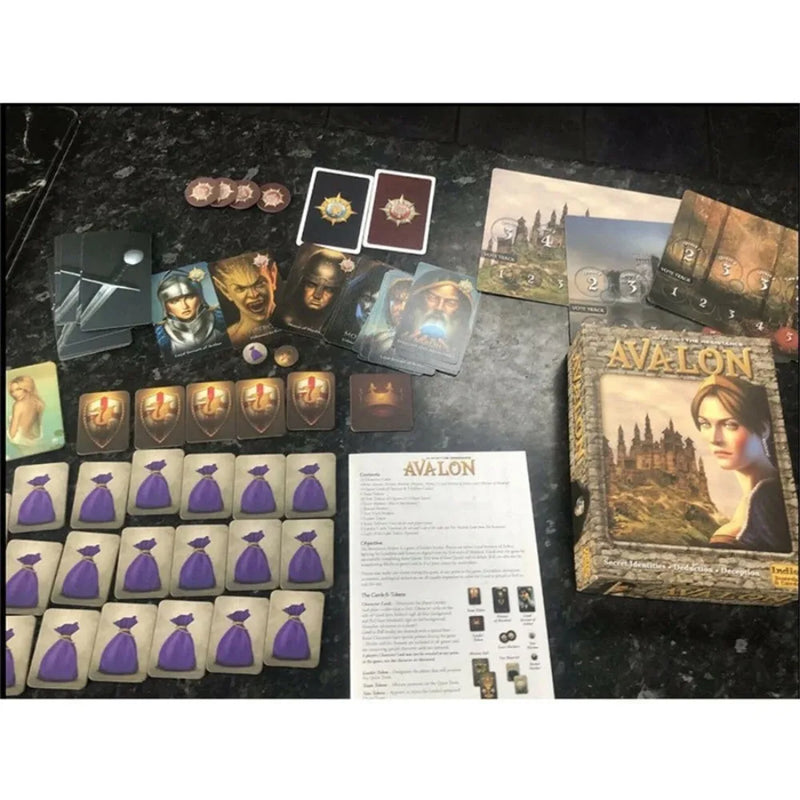 Jogo de tabuleiro Avalon, adequado para reuniões, festas