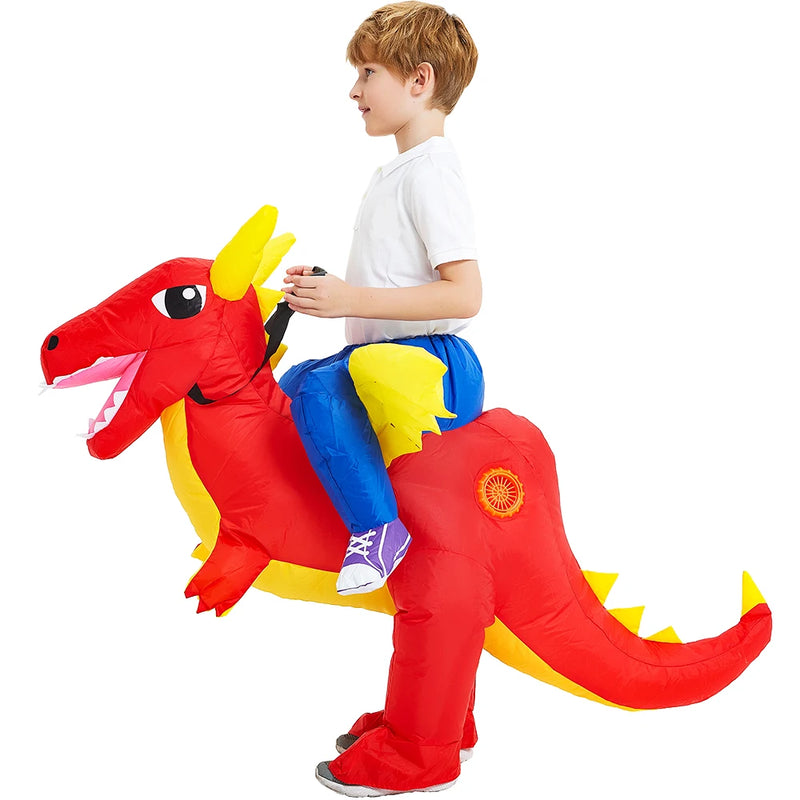 Fantasia inflável infantil de dinossauro, anime Purim, Halloween