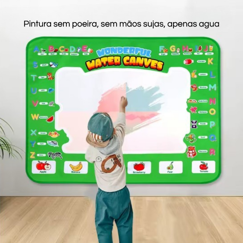 (FRETE GRÁTIS + 9 Brindes) Tapete Mágico aquático Extra Grande 100x80cm